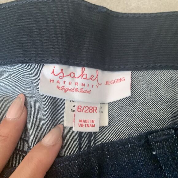Isabel Maternity Women Size 6 Blue Skinny Low Rise Jegging Jeans - Picture 4 of 5